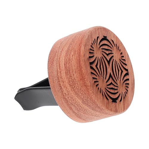 QUMIIRITY Difusor de Perfume de Madera para Coche Clip, Aroma Incienso y Aceites Esenciales, Fragancia Duradera para Aromaterapia en Automóvil, Accesorio Natural para Mejorar el Ambiente