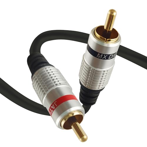 Image of MX RCA Cable 2RCA Male to 2RCA Stereo Audio Cable Gold Plated Adapter Dual Shielded for Home Theater Amplifier Hi-Fi System Car Sound Speaker PARENT (1 rca male to male, 10M)