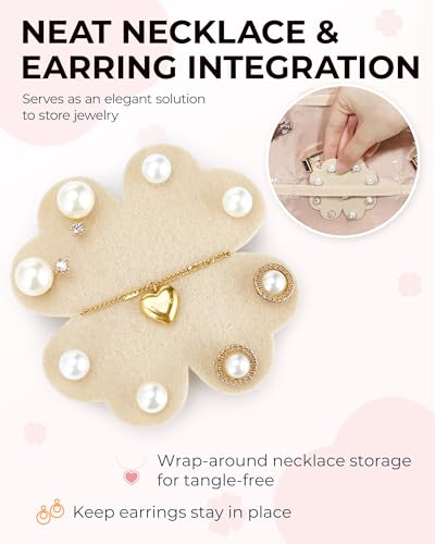 image for BAGSMART Hanging Jewelry Organizer Storage with Hanger Metal Hooks Dou