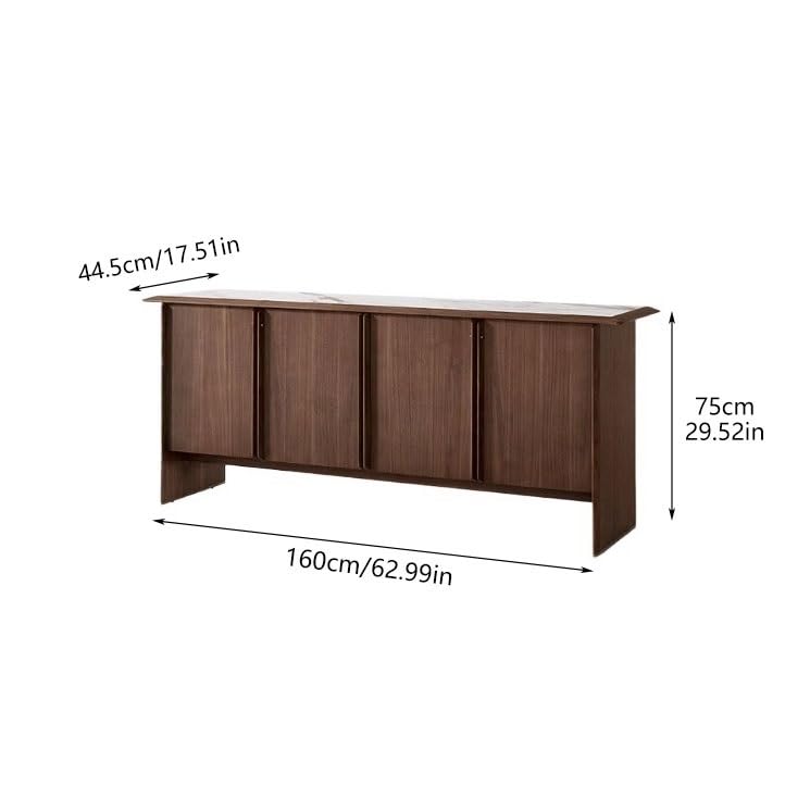 Szafka do baru kawowego z litego drewna bufetowa kuchnia szafka boczna tablica do przechowywania meble restauracja bufet szafka ze schowkiem (160 cm)