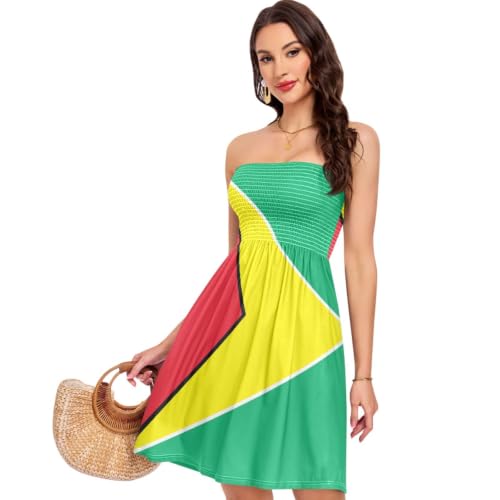 Robe d'été drapeau guyanais pour vos journées plages et soirées