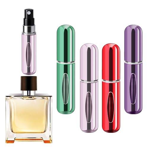 Refillable Travel Perfume Atomizer Bottle (4-Pack)
