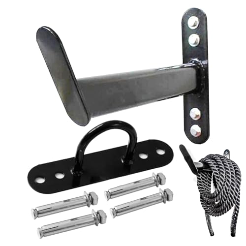 Soporte de cuerda de combate resistente con fijación de pared de acero