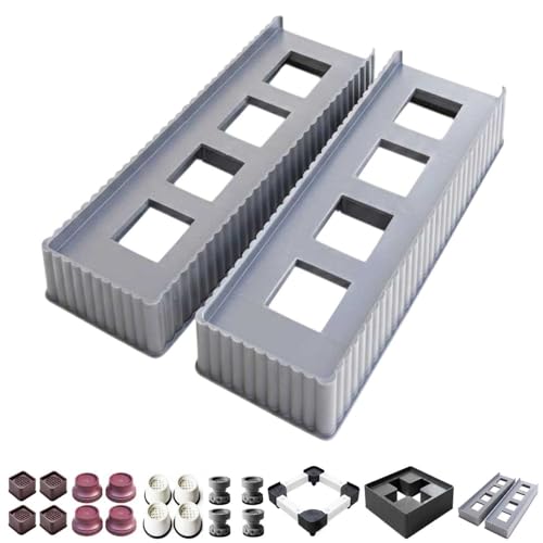 Image of SAI PRASEEDA Multipurpose Almirah Stand | Grey | Appliance Stand Base | Suitable for Almirah, Fridge & Furniture