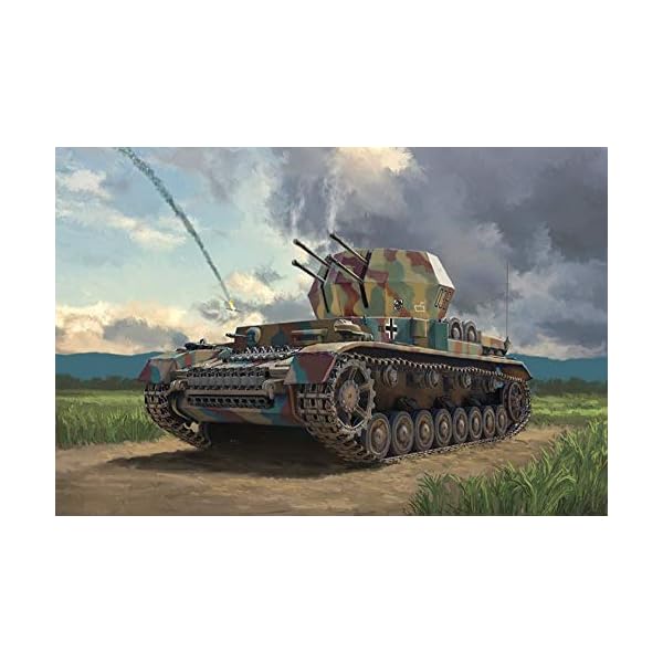 ITALERI 7074S - 1:72 Flakpanzer IV "Wirbelwind" , Modellbau, Bausatz, Standmodellbau, Basteln, Hobby, Kleben, Plastikbausatz, detailgetreu – Bild 8