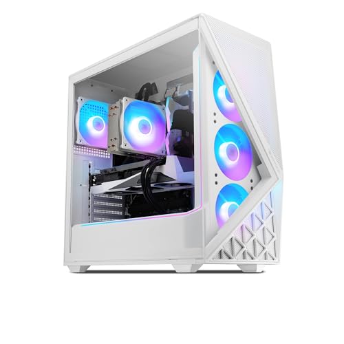 Image of iBUYPOWER Slate Gaming PC Desktop Computer AMD Ryzen 5 8400F CPU, NVIDIA GeForce RTX 5060 8GB GPU, 16GB DDR5 RGB 5200MHz RAM, 1TB NVMe SSD, Windows 11 Home, Gamer Keyboard and Mouse - SWA5N5601