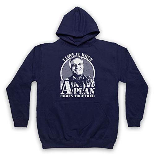 Sweat a Capuche Hannibal Team Action TV avec Motif Imprime Longue Duree