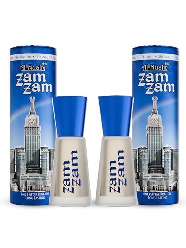 Image of Al-Nuaim Zam Zam Attar Roll On - 6ml (Pack Of 2) |Luxury Scent with Long Lasting Fragrance For Men & Women