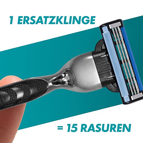 Gillette Mach3 Nassrasierer für Herren mit 6 Rasierklingen