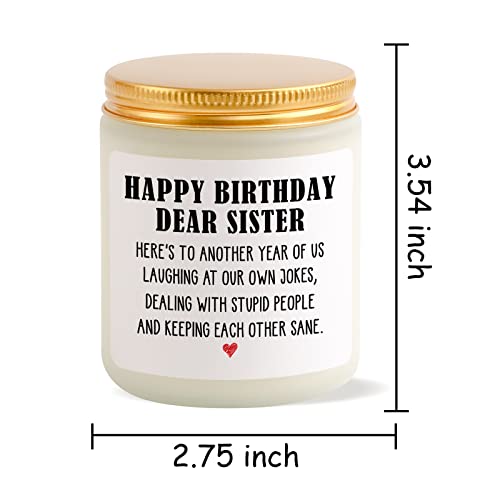Birthday Gifts For Sister From Sister/Brother, Happy Birthday Candles Gifts For Sister, Sister Birthday Gift Ideas, Funny Sister Birthday Gifts From Sister - Gifts For Big, Little Sister, Soul Sister #TOP6