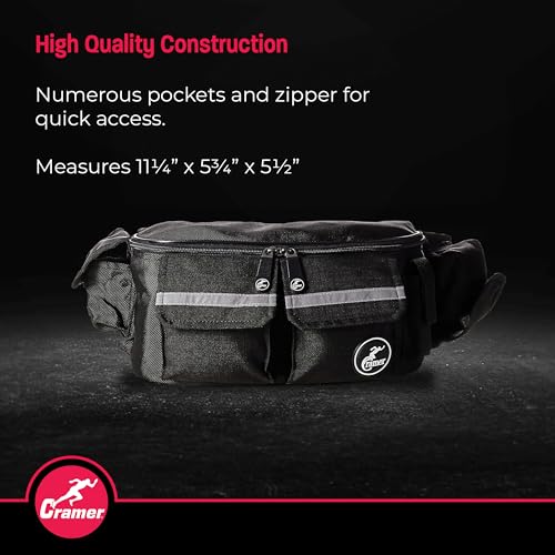 Image of Cramer Deluxe Fanny Pack for Athletic Trainers, Lightweight With Quick Access Pockets, Empty, Waist Bag With Quick Access Pockets,Carries Essential Supplies, Including Tape and Scissors, 1 Count