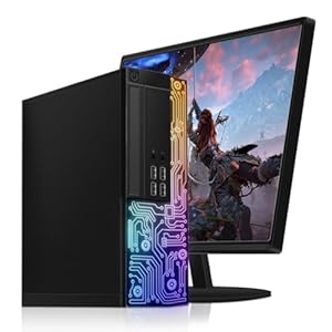 DELL – Ordenador de sobremesa RGB Gaming PC, Intel Quad Core I5 hasta 3.6GHz, GeForce GTB 1030, 16GB, SSD 512GB, WiFi 600M, Bluetooth, Nuevo 22″ 1080 FHD LED, Win 10 Pro (renovado)