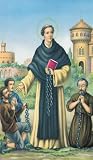 Gifts by Lulee, LLC Leonard of Noblac Patron Saint of women in labour childbirth blacksmiths captives prisoners and protector against robberies and robbers Blessed Laminated Prayer Card