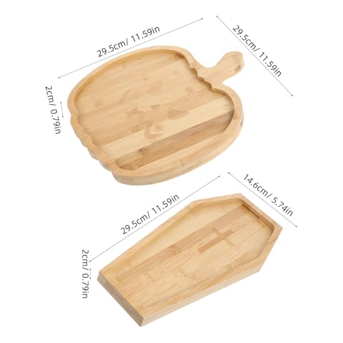 Assiettes en bois de citrouille réutilisables : vaisselle de service écoconçue