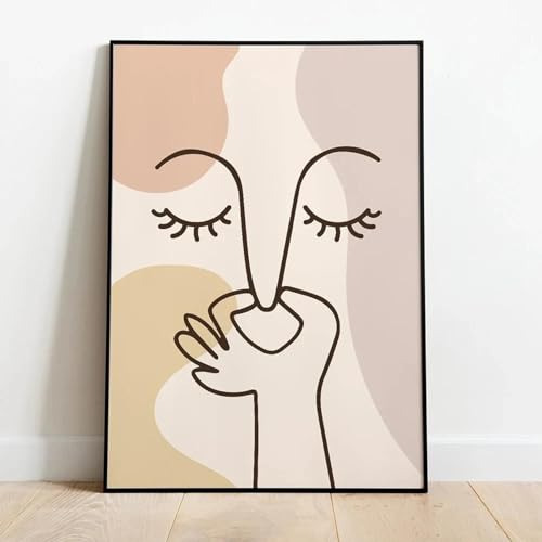 Peinture toilettes humour KEBIA 70x100cm pour égayer un mur de WC vide
