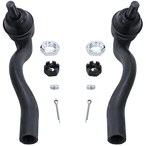 Image of Detroit Axle - 4pc Front End Control Arms Kit for 11-15 Dodge Durango Jeep Grand Cherokee, 2 Upper Control Arms w /Ball Joint 2 Outer Tie Rods 2011 2012 2013 2014 2015 Replacement