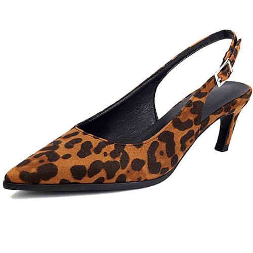 Escarpins Kitten Heels en Satin Noir à Bout Pointu et Bride Boucle Ajustable Haut de Gamme