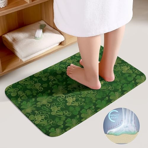 Tapis de bain antidérapant contour U doux absorbant Saint-Patrick - 4