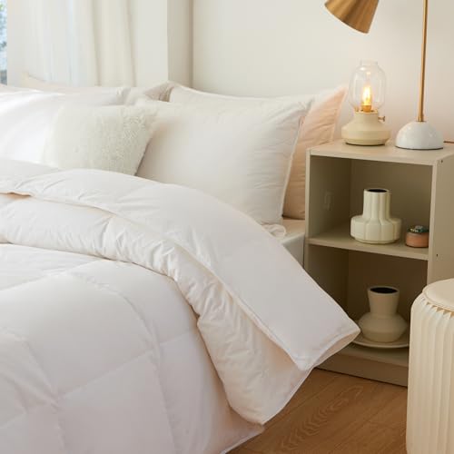 Ambassador Eco-Friendly Microfiber Comforter - 300 GSM Premium Gel Filling, Down-Like Insulation, 240TC Down-Proof Cotton Shell, Breathable & Sustainable, Seasons (Full/Queen)