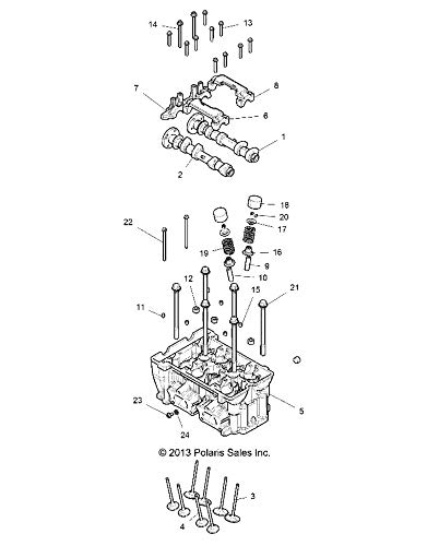 Amazon.com: Polaris RZR Exhaust Camshaft Assembly, Genuine OEM 