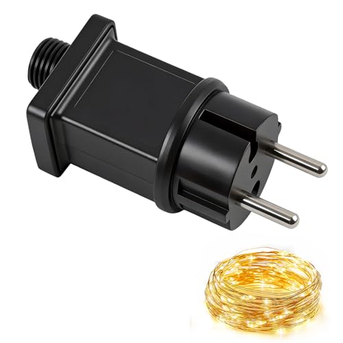 4.5V Lichterkette Netzteil Adapter 1A 4 5W IP44 LED Trafo für Weihnachtsbeleuchtung LED Lichterketten und Eisregenlichter Niedervolt Netzadapter für Innen- und Außenbereich