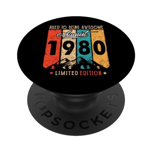 42 años Retro Vintage agosto de 1980 42 cumpleaños divertido PopSockets PopGrip Intercambiable