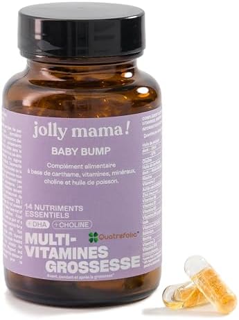 Jolly mama! Baby Bump | Multi-Vitamines Grossesse | Avec DHA, Cho...