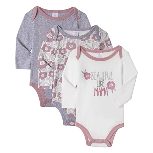 Image of BABY KISS 3-Pack Baby Bodysuit Infant Girls & Boys Newborn Baby Bodysuits
