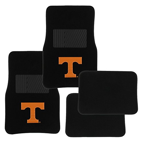 Pilot Alumni Group FM-903 Universal Fit Four Piece Floor Mat Set (Collegiate Tennessee Volunteers)