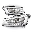 EUEIKN Für Hyundai Santa Fe IX45 2013 2014 2015, 12 V Tagfahrlicht wasserdichte Nebelscheinwerfer DRL Autoscheinwerfer Montage EUEIKN Für Hyundai Santa Fe IX45 2013 2014 2015, 12 V Tagfahrlicht wasserdichte Nebelscheinwerfer DRL Autoscheinwerfer Montage