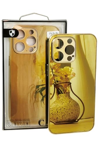 iPhone14Pro 256GB ゴールド　ケース付き Amazon.co.jp: iPhone14pro maxケース ゴールド 金 ミラー仕上げ