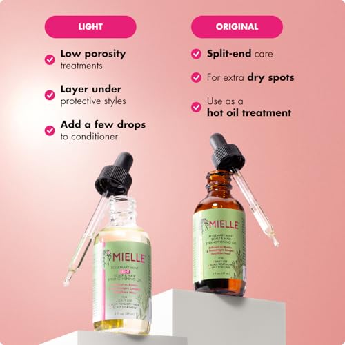 Mielle Organics Rosemary & Mint Light Hair Oil 2oz — view 4