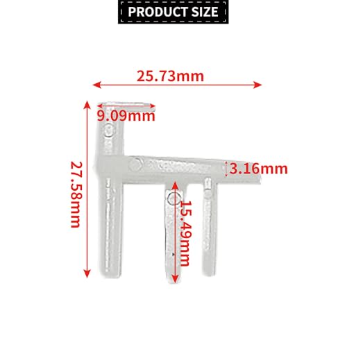 YUCKMZ Seitz Endstücke für Rastrollo 2000 10 Paare Ersatzteile für Caravanfenster Wohnwagenfenster SP042019Z