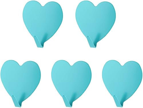 Miniatura 8 de Gancho de pared autoadhesivo en forma de corazón, gancho para puerta, ganchos decorativos fuertes de acero inoxidable para cocina y baño (5