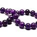 DIQIO Jade Stone Beads for Jewelry Making - 6mm Gemstone Round Loose Beads for Bracelets(58-60pcs, Sugilite Jade)