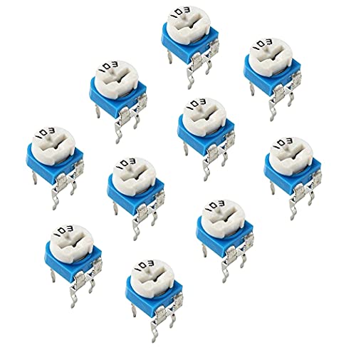Image of AVS COMPONENTS 10k (103) Vertical PCB Preset Variable Resistor Trimmer Potentiometer pack of 10