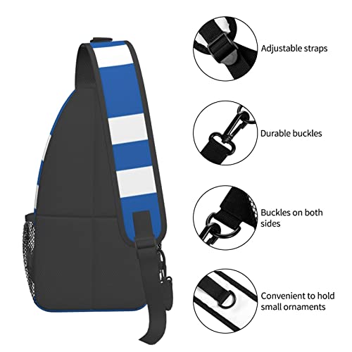 Mochila Bandolera Unisex Negra para Senderismo miniatura 6