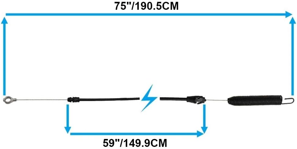 for 584243501 532435111 532435110 Lawn Mower Clutch Cable for AYP Craftsman Poulan Jonsered Ariens Lawn Tractor Parts(532435111)