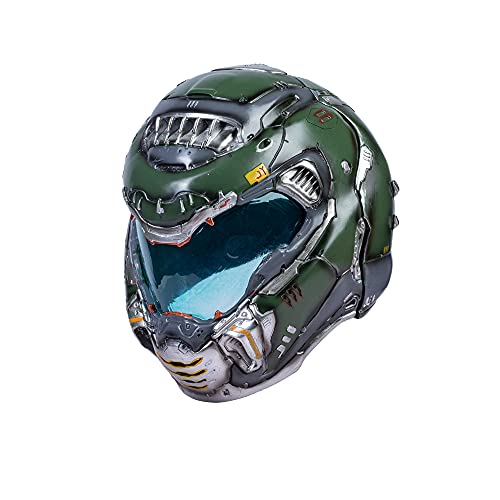 Doomguy Mask Adults Resin Men Full Head Doom Mask Halloween Cosplay Costume Prop Updated Version