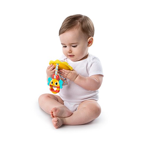 Hochet bébé Bright Starts Spin Rattle Bee premier âge avec anneau dentition - 2