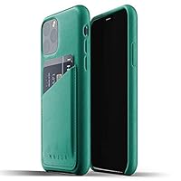 Mujjo Custodia in pelle per iPhone 11 Pro &ndash; Verde alpino &ndash; Premium Wallet Case &ndash; Scomparti per...
