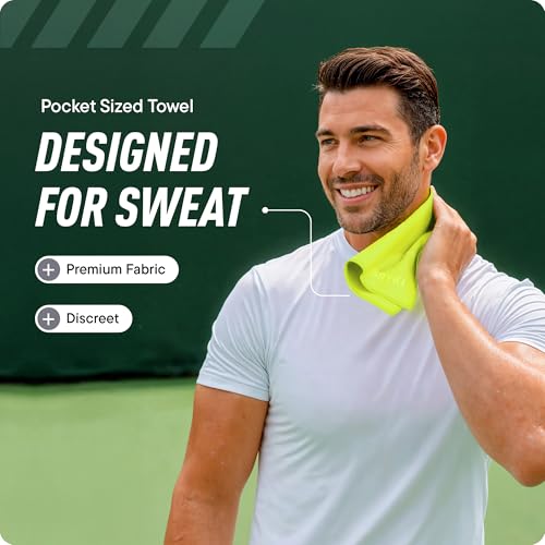 Image of DRYKI Pocket-Sized Sweat Towels - Original Sweat Absorbing Handkerchiefs | Quick-Dry Microfiber Sweat Rags for Face, Hands, & Body - Men & Women - Gym, Sports, Work