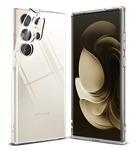 Image of Transparent Soft Silicone TPU Flexible Back Cover Compatible with Samsung Galaxy S23 Ultra 5G