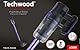 Techwood 2-in-1-Besenstaubsauger mit Kabel TAS-663, Blue, 600 W, 0.5 liters