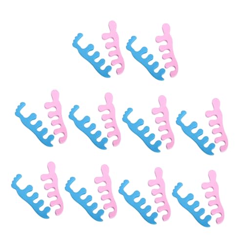 VICASKY Nail Art Toe Separator Set 10 Pairs Toe Separaters for Bunions Accessory for Women Random Color