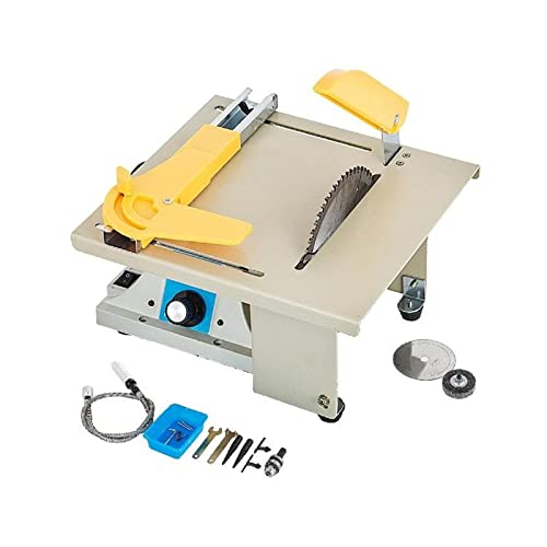 Sierra de mesa portátil sobremesa 350W, Mini máquina eléctrica multifuncional for cortar madera, pulir y tallar for carpintería DIY Estabilidad Garantizada
