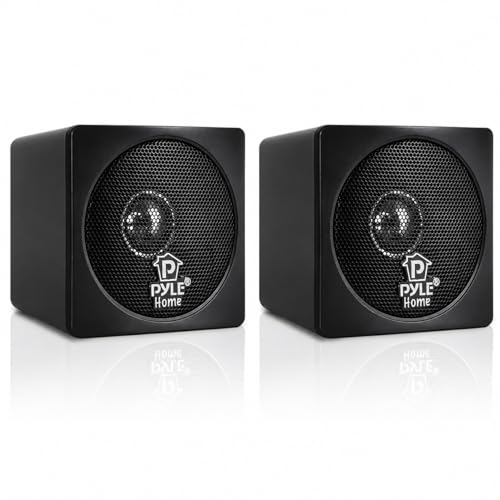 Pyle PC Lautsprecher Boxen Mini, Regallautsprecher Passiv – PC Speaker, Mini Bookshelf Speakers – für PC Boxen, 200W Soundsystem als für Monitor oder TV Lautsprecher, 10,16cm Pyle PC Lautsprecher Boxen Mini, Regallautsprecher Passiv – PC Speaker, Mini Bookshelf Speakers – für PC Boxen, 200W Soundsystem als für Monitor oder TV Lautsprecher, 10,16cm
