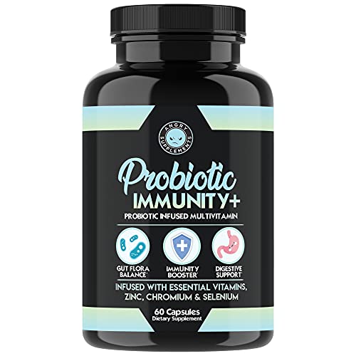 Probiotic Immunity Supplement – Probiotic Infused Multi-Vitamin with Zinc, Chromium, Selenium &...