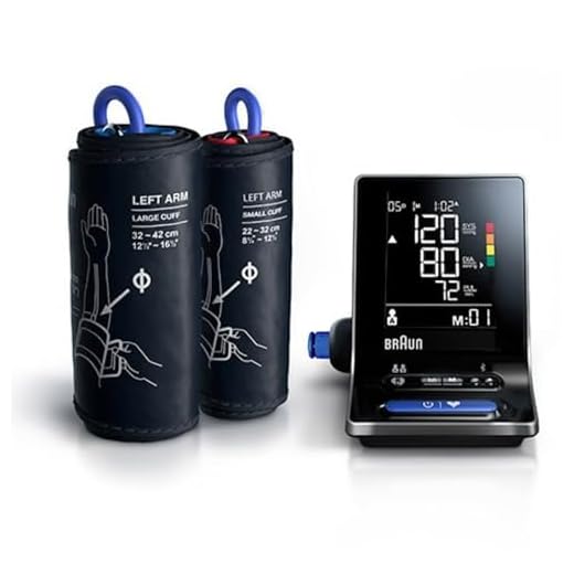 Braun ExactFit 5 Connect Intelligentes Blutdruckmessgerät (klinische Genauigkeit, Bluetooth, Erkennung eines unregelmäßigen Herzschlags, einfaches Ablesen) BUA6350EU