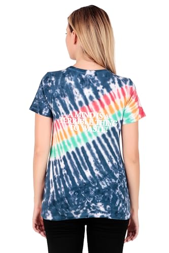 Image of Stories.Label Women 100% Cotton Printed Tshirt in Ribbed Neck Includes Plus Sizes, Regular Fit and Half Sleeves (Sizes Medium -5XL)